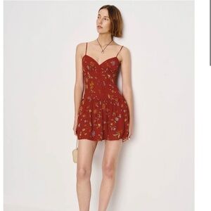 Reformation Citrus Dress Red - Size 6